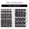 Cluster Lashes 72 Individual Lashes Clusters Eyelash Extensions False Eyelashes