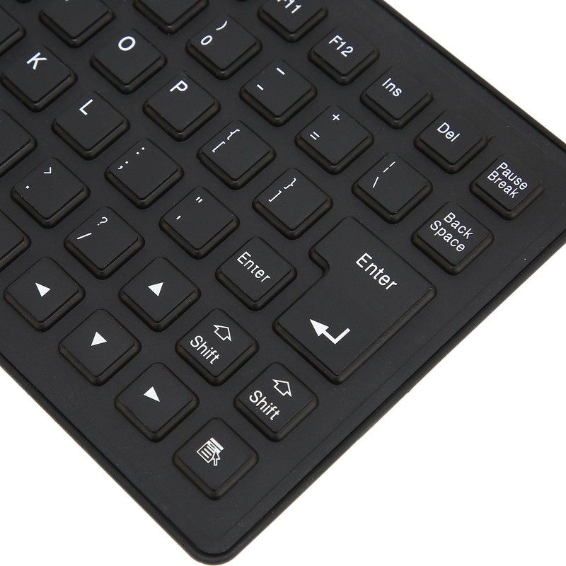 Foldable Silicone Keyboard 85 Keys Foldable Design Silent Wired Waterproof