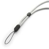 trage.band® Short Adjustable Wrist Lanyard White/Grey