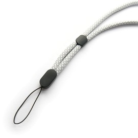 trage.band® Short Adjustable Wrist Lanyard White/Grey