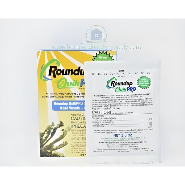 Roundup QuikPRO 73.3% Glyphosate Weed Root Killer 5 Packets by