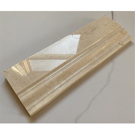 Stone Center Online Crema Marfil Marble 4x12 Baseboard Crown Molding Polished Kitchen Bath Wall Floor Backsplash Shower (1 Piece)