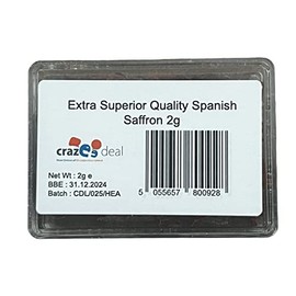 Crazee Deal | Extra Superior Pure Spanish Saffron Strands 2g | Azafran | Zaffron | Mancha