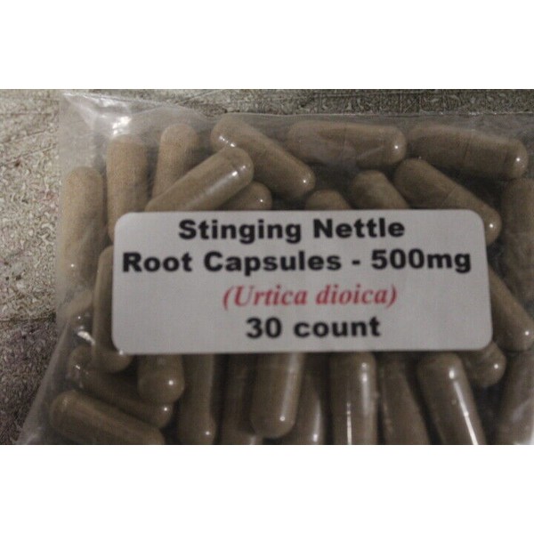 Stinging Nettle Root Capsules (Urtica dioica) 500 mg - 30 count