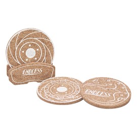 ENDLESS GSP-CCK Cork Coaster Kit, 7.7 x 8.7 inches (195 x 220 mm), Set of 3
