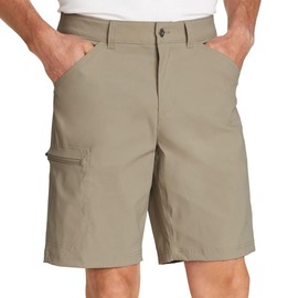 Eddie Bauer Men’s UPF 50+ Classic Fit Stretch Lightweight Tech Short (Tan, 34)
