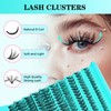 Eyelash Clusters Kit 200 Pieces 40D Eyelash Extension Kit D