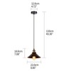 Newrays Industrial Retro Black Iron Kitchen Restaurant Bar Balcony Hanging