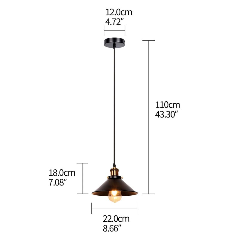 Newrays Industrial Retro Black Iron Kitchen Restaurant Bar Balcony Hanging