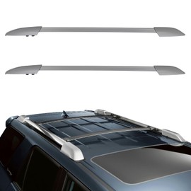 OCPTY Roof Rack Side Rails Fit for Toyota for Highlander 2008 2009 2010 2011 2012 2013 Cargo Bars for Cargo Carrier Bag Luggage Kayak Canoe Bike Snowboard Skiboard