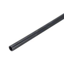 MECCANIXITY 0.28 Inch PVC Rigid Tube Round Pipe 5mm ID 7mm OD 12" High Impact for Water Pipe, Aquarium, Fish Tank, Greenhouse Garden, Deep Grey