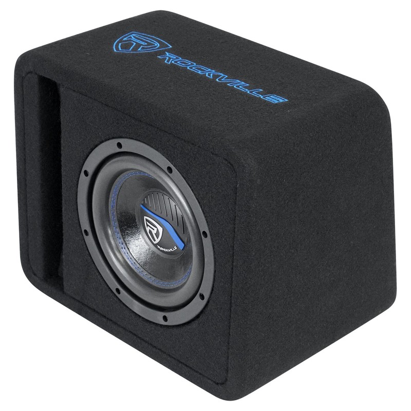 Rockville SK58 PACKAGE 8" 800w Loaded K5 Car Subwoofer Enclosure+DB10