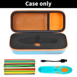 GWCASE Case Compatible with 3Doodler Start+ Essentials 3D Pen Set for Kids, 3D Pens Storage Organizer Carrying Holder Fit for 3D Printing Pen, Plastic Refill Blister (Box Only)-Blue