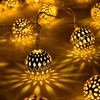 Solar Moroccan String Lights Outdoor Waterproof 35.6 Ft 60 LED,