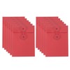 PATIKIL 12 Pcs Kraft Paper Envelope with String Tie Closure,
