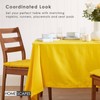 HOMESCAPES Yellow Cotton Tablecloth 6 to 8 seater Large Rectangular