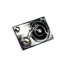 Miniblings Plattenspieler Turntables Pin Plattenspielerbrosche Brosche Anstecker DJ - Handmade Modeschmuck I Anstecknadel Button Pins