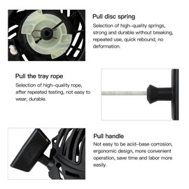 Vicue Upgraded Recoil Pull Starter Assembly Compatible for Craftsman 1150573 2800-PSI 2.3-GPM Pressure Washer(Black),Fit for Briggs & Stratton 08P502 093J02 09P602 09P702 Engines by Goodicare