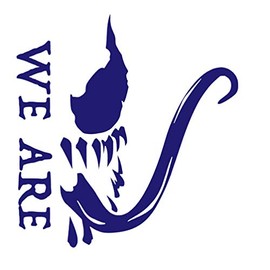 WE are Venom Vinyl Sticker Decals (Pack of 2) for Car Bumper Window Laptop Tablet Phone (4" x 3.8", Purple)