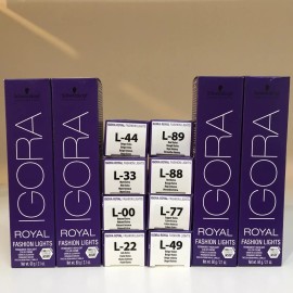 Schwarzkopf Igora Royal Fashion Lights permanent highlight hair color you choose - Tint Brush WITH COLOR PURCHASE