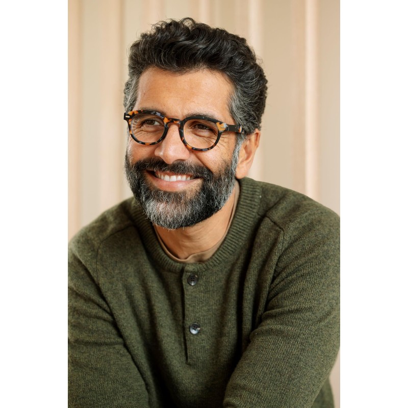 Peepers by PeeperSpecs Men's Headliner Round Reading Glasses, Gray botanico,