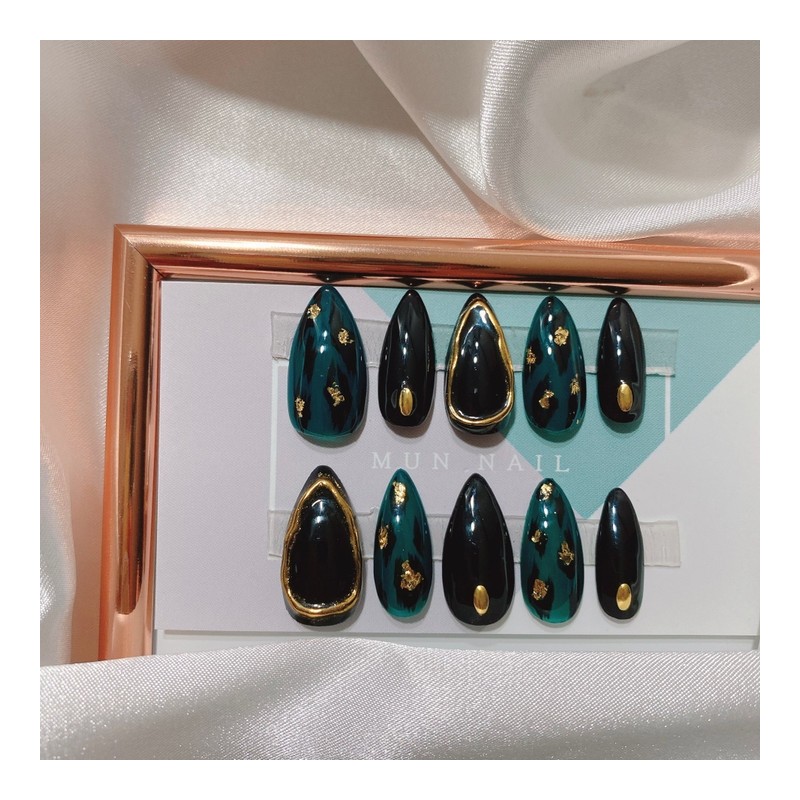 MunNail Leopard - Short Oval / MunNail 레오파드 - 숏오벌