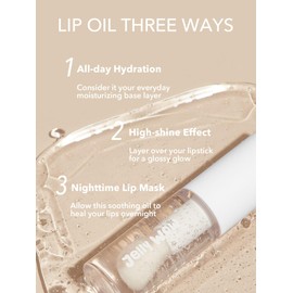 SHEGLAM Jelly Wow Hydrating Non-Sticky Lip Oil Moisturizing Plumping Lip Gloss - Loco For Coco