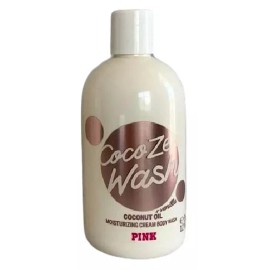 Victoria's Secret VICTORIAS SECRET PINK COCO ZEN COCONUT OIL + VANILLA CREAM BODY WASH 12 oz