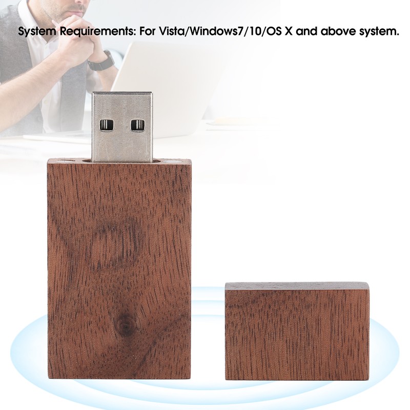 Wooden Portable Mini U Disk USB Flash Drive Memory Stick