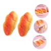 KOMBIUDA 2Pcs Slow Rising Bread Decompression Realistic Squishy Food Model