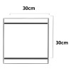 10 Toallas Faciales Reutilizables Microfibra Suave 30x30cm Blanco Lisa
