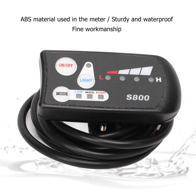 24V 36V 48V Sine Waving Controller Thumb Throttle PAS LED