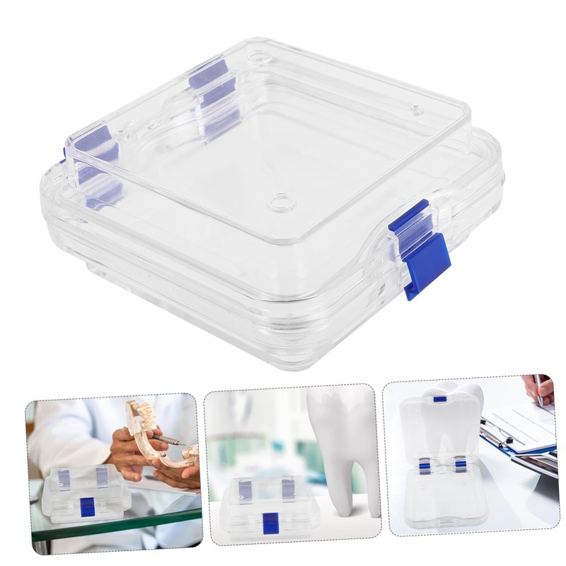 BIUDECO Case Bath Container Cups for Soaking Retainers Storage Cleaning