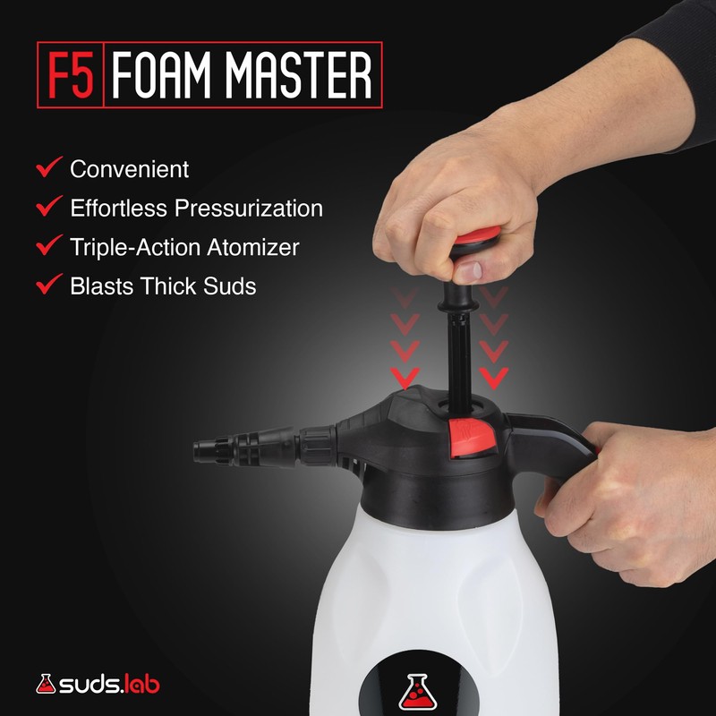 Suds Lab F5 Foam Master - Triple-Action Pump Foam Sprayer