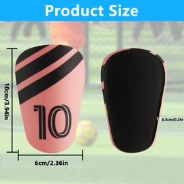 2 Pcs Mini Football Shin Pads, Small Football Shin Guards, Mini Soccer Youth Kids Shins Pads Guards Pad for Boys Girls Teenagers Kids