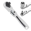 Gasea Mini Ratchet Wrench, 2 in 1 180° Rotating Flex