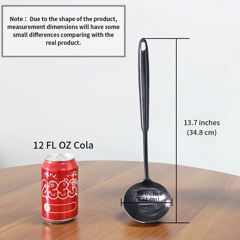 Newness Soup Ladle, [Rustproof, Heat Resistance, Integral Forming] Durable 304