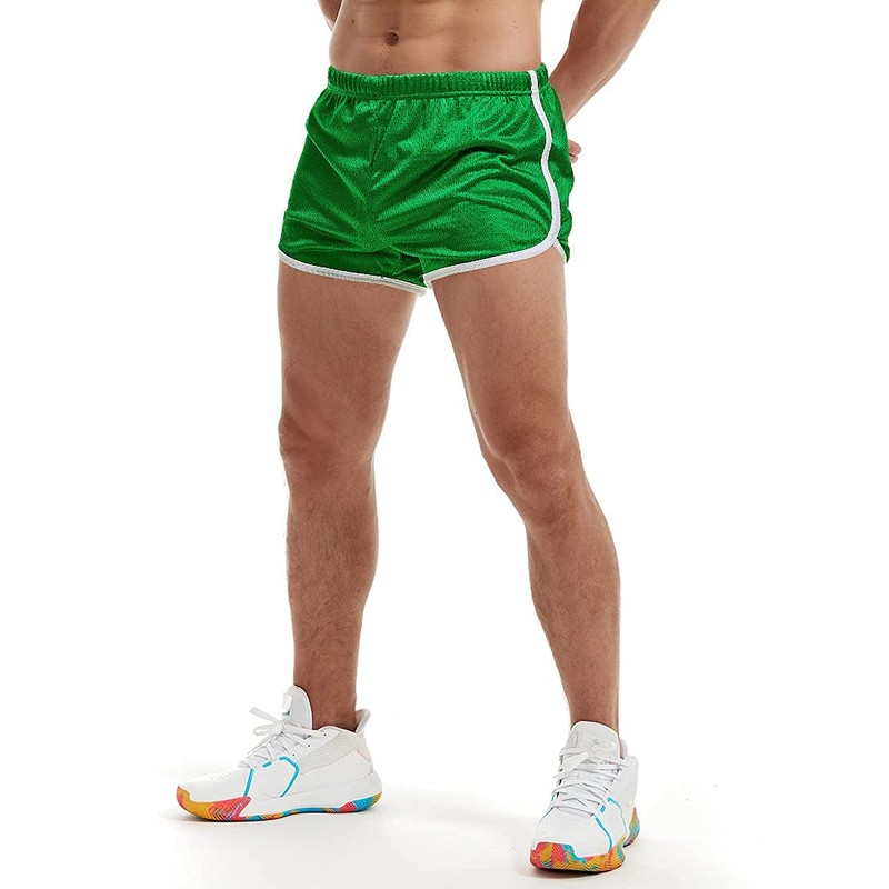 AIMPACT Men's Sports Running Shorts Mesh Quick Dry Shorts, Green