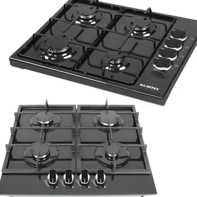 4x Oven Hob Knob Switch Silver Black Compatible With Belling