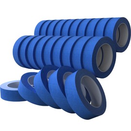 SWRT 1 Inch x 55 Yards x 24 Rolls (1320 Total Yards) Premium Blue Painters Tape - Masking Tape, Paint Tape, Multi-Surface Blue Tape for Painting, No Residue, Easy Removal, Decorating, Trim, Crafts