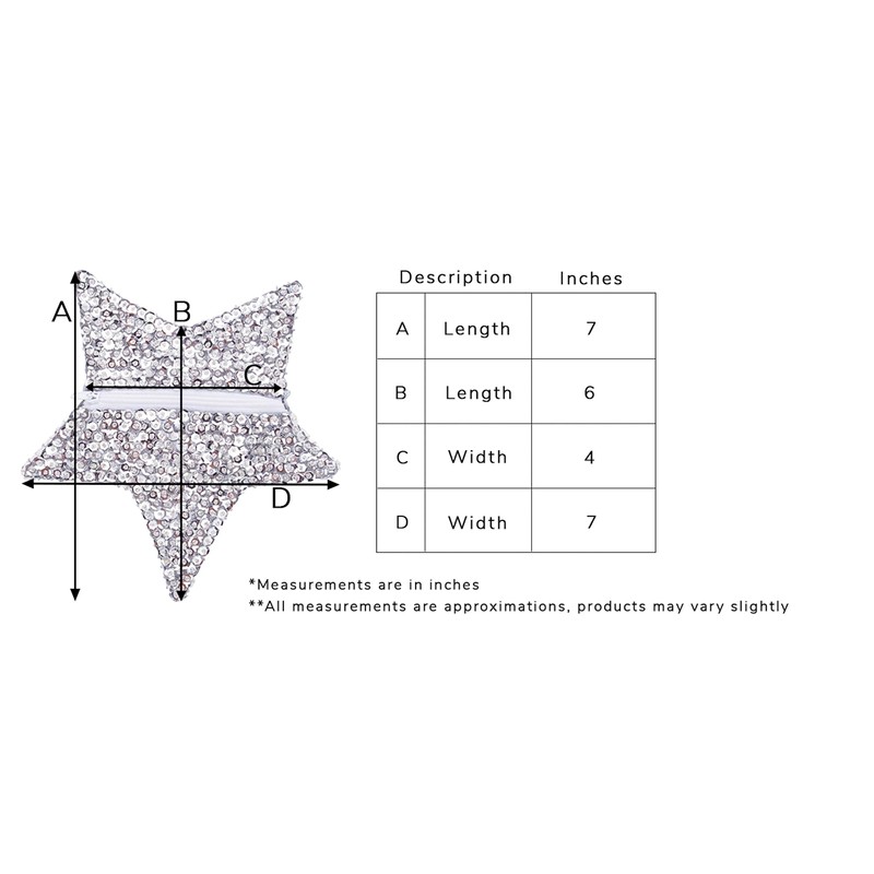 shu-shi las niñas lentejuelas Star Shaped Purse Bag largo cinta