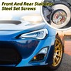 Kewucn 4 PCS Stainless Steel Brake Disc Rotor Screws for