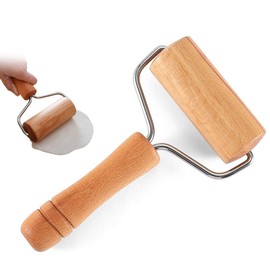 Wooden Pastry Pizza Roller Non Stick Rolling Pin for Pastry Dough Cookie Home Baking Cooking