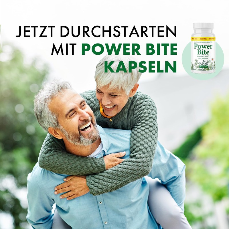 Power Bite Kapseln | mit Pflanzenextrakten, Mineralstoffen und Vitaminen |