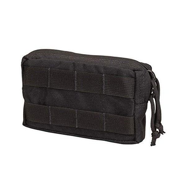 Chase Tactical General Purpose Small Utility Pouch – Horizontal, Lightweight, Fully Adjustable – Attaches with Upright MOLLE – for Military, Law Enforcement, Combat Training, Ranger Green, Large