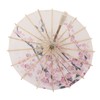 Chinese Oiled Paper Umbrella Handmade Paper Umbrella with Wood Handle