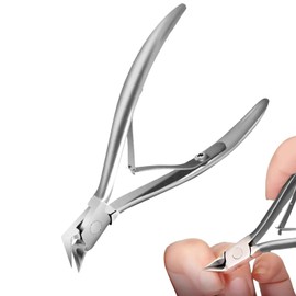 Thick Toenail Clippers,Stainless Steel Pointed Tip Ingrown Nail Cutter - Ingrown Toenail Tool, Wide Jaw Toe Nail Cutter for Men & Women