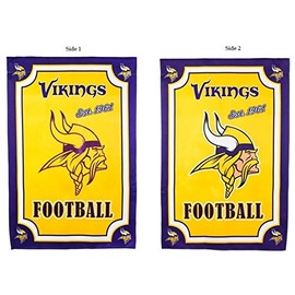 Minnesota Vikings EG Premium 2-Sided 28x44 Suede Banner House Flag Football