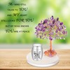 Kagrec Small Urn for Human Ashes Keepsake Crystal Tree of