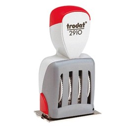 Trodat Datumsstempel CLASSIC 54 x 30mm (B x H) light grey, Rot
